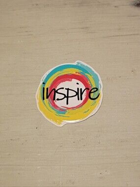 10/$10 Stickers Decals - Inspire Text In Rainbow Swirls - Brand New Stickers